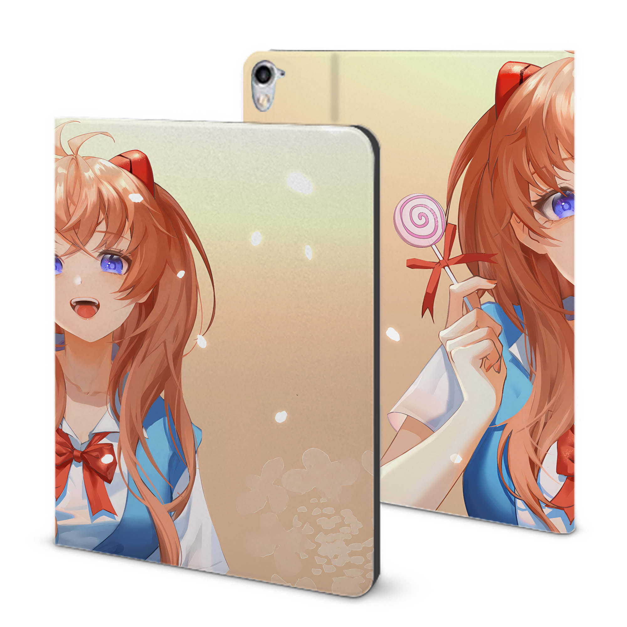 （画像用） EVA 新世紀エヴァンゲリオン IPad ケース ブック型 PUレザー TPU 耐衝撃 軽量 薄型 ペン収納なし 全面保護 IPad 各モデル対応